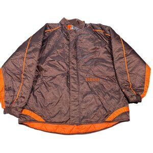 Vintage Cleveland Browns Pro Player winter Puffer Jacket Size L‎ | P1